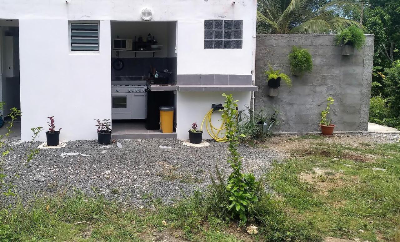 Chambre Avec Cuisine Et Sdb Semi-Privatives Separees Dans Un Ecrin De Verdure Les Abymes Exterior photo